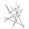 Aquila Major 37.25"W 20.L Espresso Black LED Chandelier-Clear 2200/240"C
