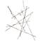 Aquila Major LED Chandelier Satin Nickel White Optical Lens 3000/240" Cable