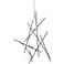 Aquila Minor 25.75"W 13.L Espresso Black LED Chandelier-Clear 2700/240"C
