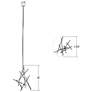 2_Aquila Minor 25.75"W 13.L Espresso Black LED Chandelier-Clear 2700/240"C more views