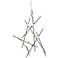 Aquila Minor 25.75"W 13.L Espresso Black LED Chandelier-White 3000/120"C