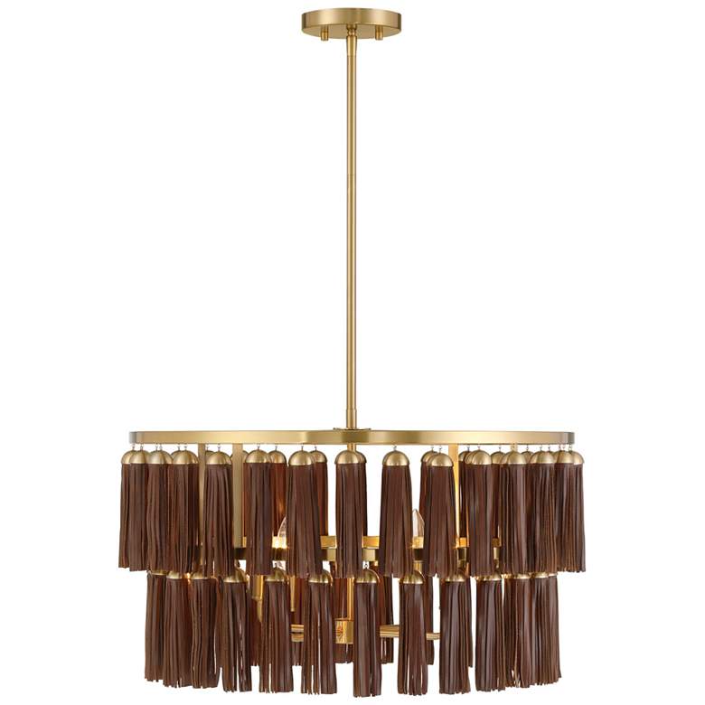 Image 1 Aquitane 4-Light Pendant in Warm Brass