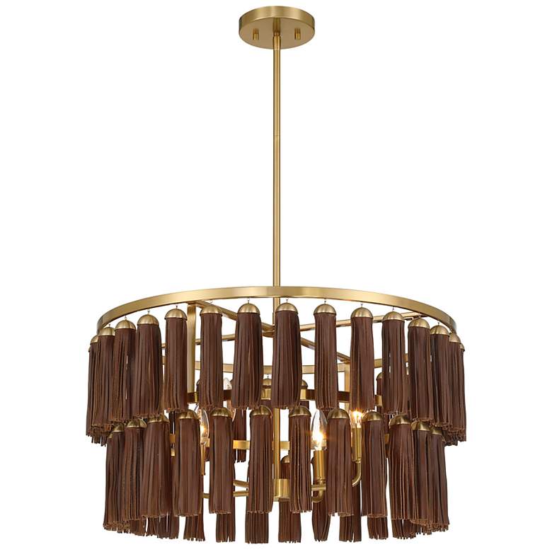 Image 3 Aquitane 4-Light Pendant in Warm Brass more views