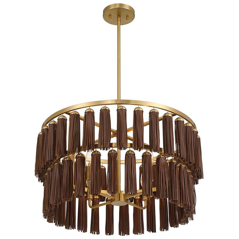 Image 4 Aquitane 4-Light Pendant in Warm Brass more views