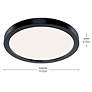 5_Ara 9-in Flush Mount 3000K in Black more views
