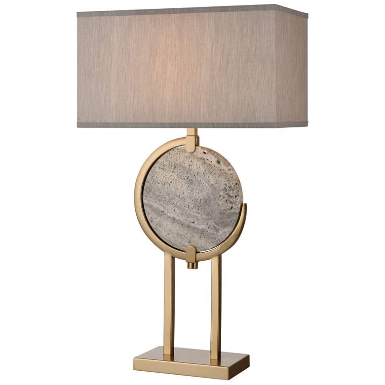 Image 1 Arabah 32 inch High 1-Light Table Lamp - Cafe Bronze - Includes LED Bulb