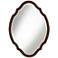 Arabela Bronze Beaded 25 3/4" x 35 1/2" Oval Cut Mirror