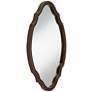 Arabela Bronze Beaded 25 3/4" x 35 1/2" Oval Cut Mirror