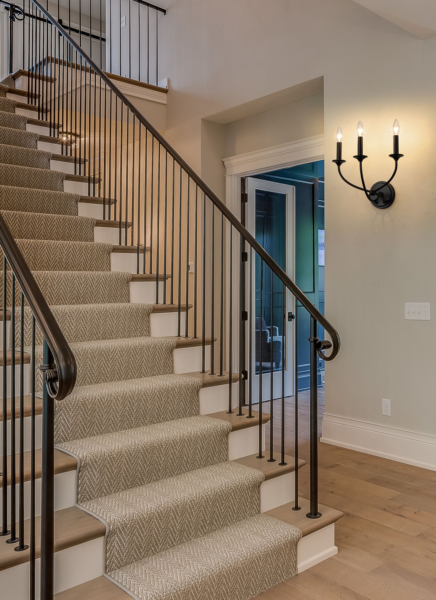 Image 4 Arabella 11 1/2" High Matte Black 3-Light Wall Sconce more views