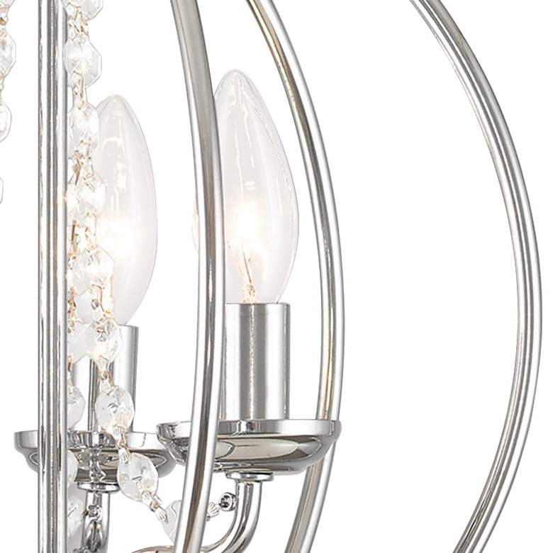 Image 3 Arabella 12 inch Wide Polished Chrome and Crystal Orb Ceiling Light more views