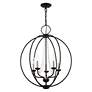 4_Arabella 22" Wide Black 5-Light Globe Chandelier more views