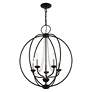 5_Arabella 22" Wide Black 5-Light Globe Chandelier more views