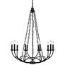 3_Arabella 33" Wide Matte Black 10-Light Chandelier