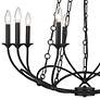 4_Arabella 33" Wide Matte Black 10-Light Chandelier more views