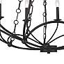 5_Arabella 33" Wide Matte Black 10-Light Chandelier more views