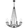 7_Arabella 33" Wide Matte Black 10-Light Chandelier more views