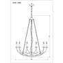Arabella 33" Wide Matte Black 10-Light Chandelier in scene