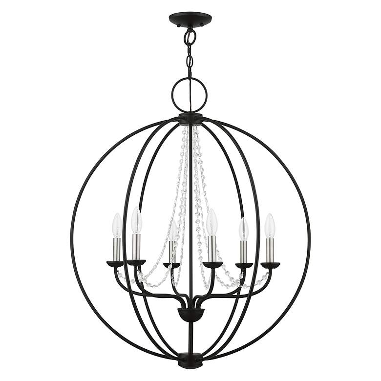 Image 3 Arabella 6 Light Black Pendant Chandelier more views
