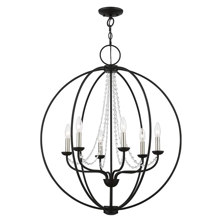 Image 4 Arabella 6 Light Black Pendant Chandelier more views
