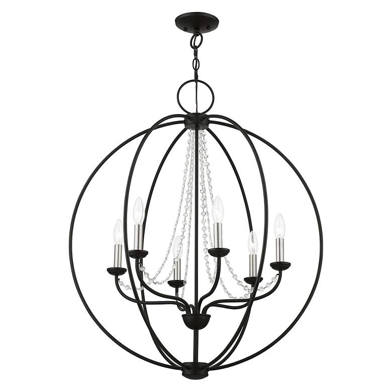 Image 5 Arabella 6 Light Black Pendant Chandelier more views