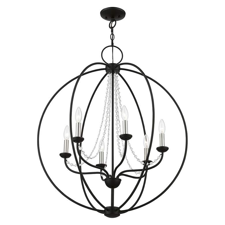 Image 6 Arabella 6 Light Black Pendant Chandelier more views