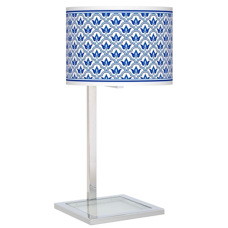 Image 1 Arabella Glass Inset Table Lamp