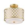 4_Arabesque 12" Wide Soft Gold Ceiling Light more views