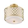 5_Arabesque 12" Wide Soft Gold Ceiling Light more views