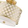 7_Arabesque 12" Wide Soft Gold Ceiling Light more views