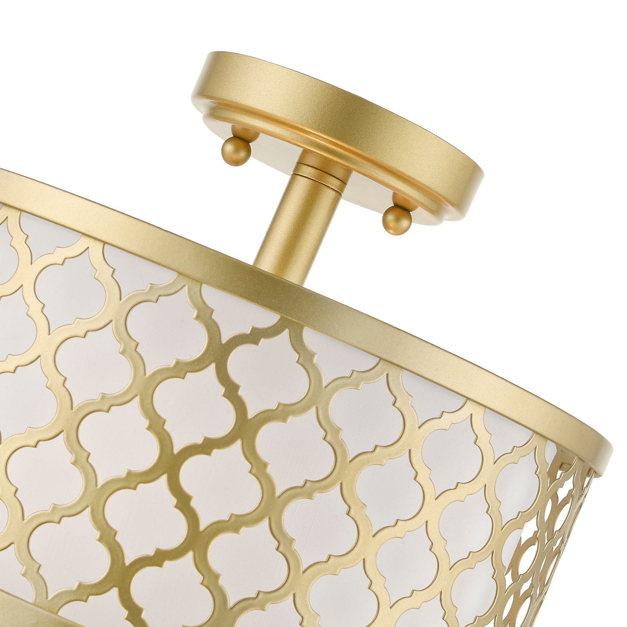 Arabesque 12" Wide Soft Gold Ceiling Light in scene