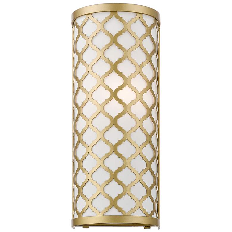 Image 3 Arabesque 13" High Soft Gold ADA Wall Sconce more views