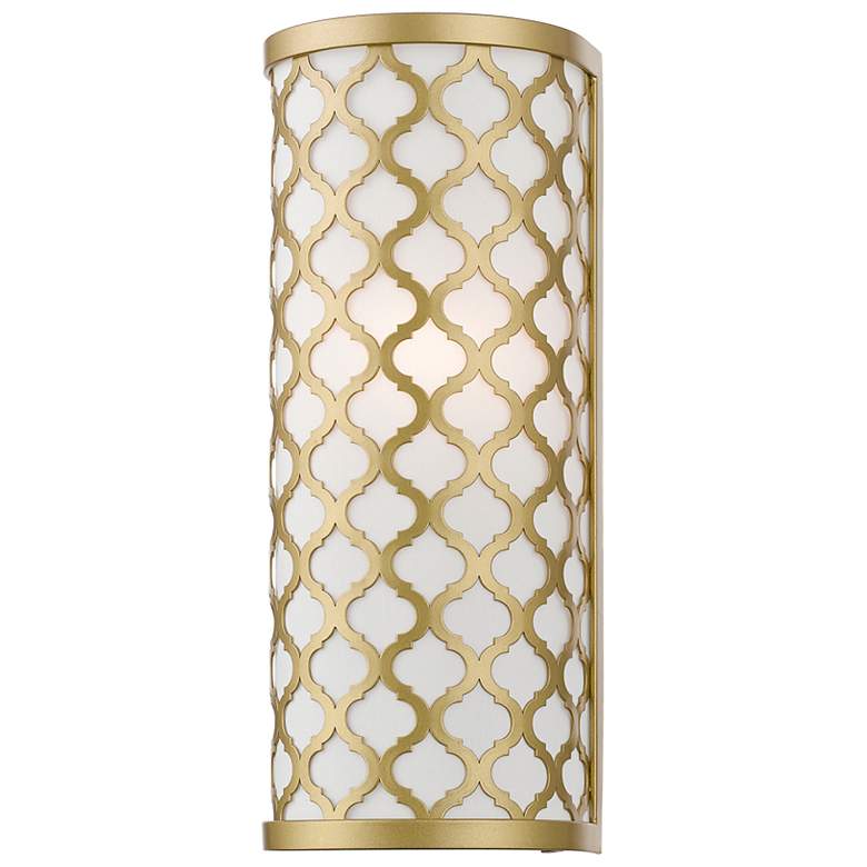 Image 4 Arabesque 13" High Soft Gold ADA Wall Sconce more views