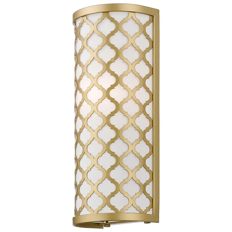 Image 5 Arabesque 13" High Soft Gold ADA Wall Sconce more views