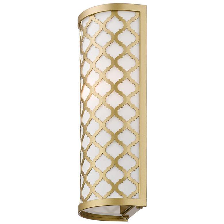 Image 7 Arabesque 13" High Soft Gold ADA Wall Sconce more views