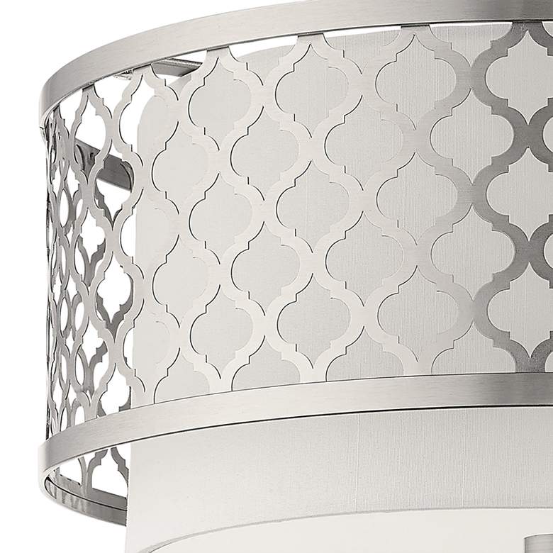 Image 3 Arabesque 15 1/4" Wide Brushed Nickel Ceiling Light more views