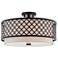 Arabesque 18 1/4" Wide English Bronze Drum Ceiling Light