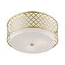 6_Arabesque 18 1/4" Wide Soft Gold Drum Ceiling Light more views