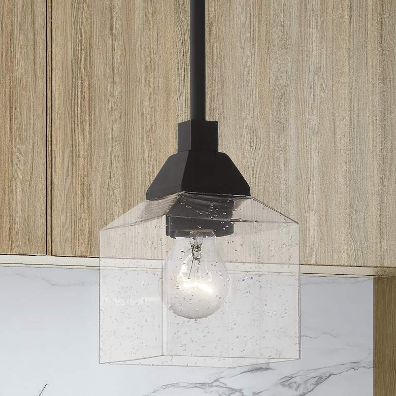 Image 1 Aragon 1 Light Black Mini Pendant