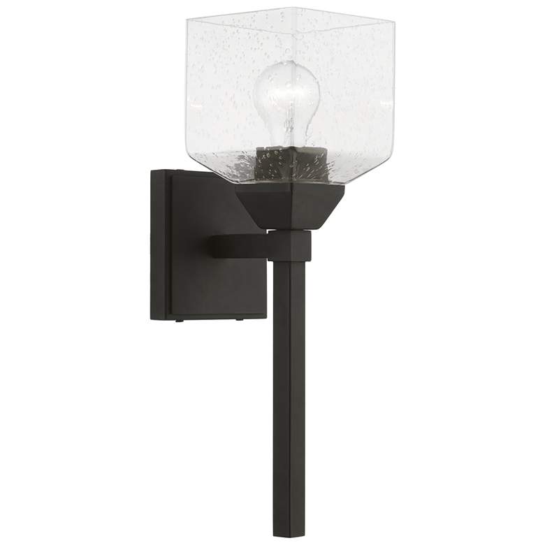 Image 1 Aragon 1 Light Black Wall Sconce