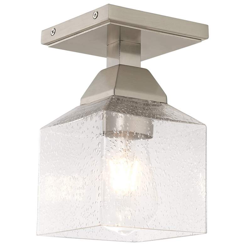 Image 1 Aragon 1 Light Brushed Nickel Ceiling Mount