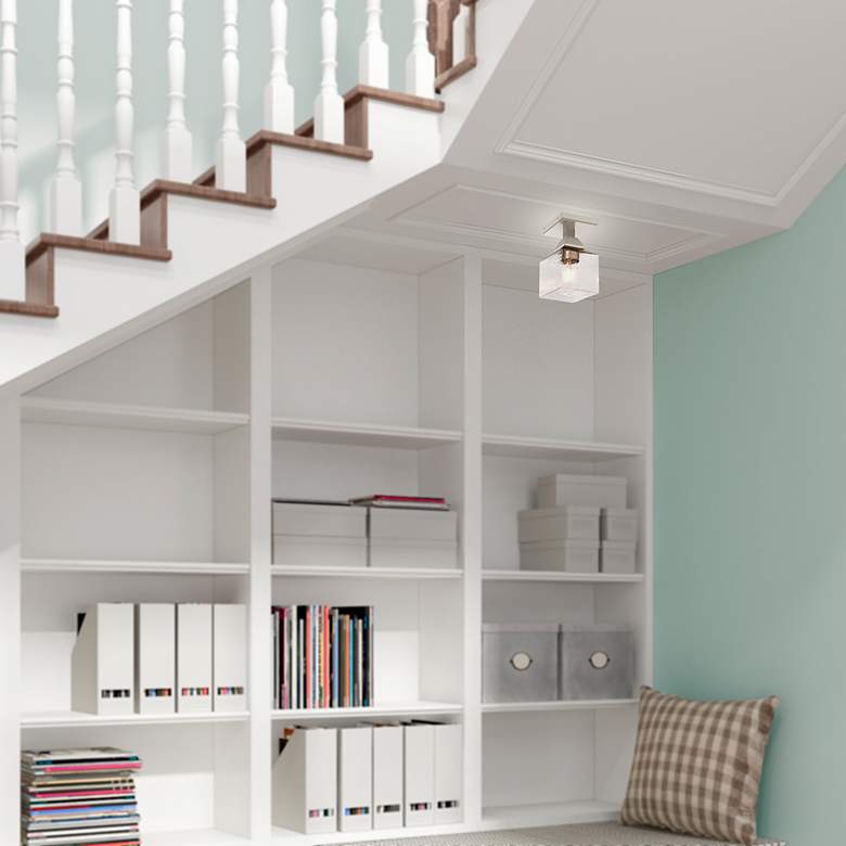 Image 7 Aragon 1 Light Brushed Nickel Ceiling Mount more views