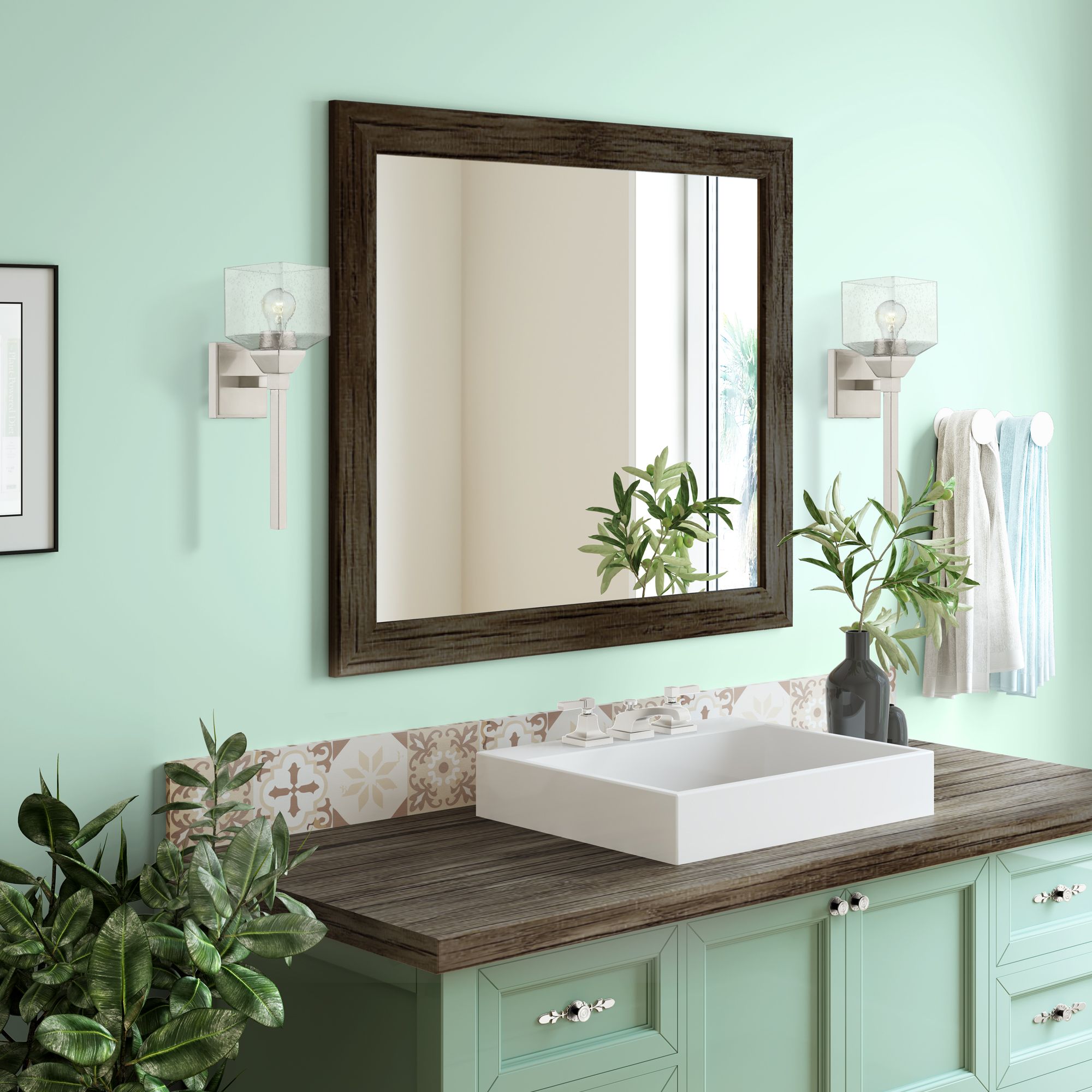 Aragon 1 Light Brushed Nickel Sconce