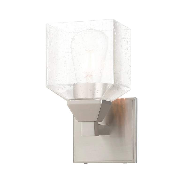 Image 4 Aragon 1 Light Brushed Nickel Wall Sconce more views