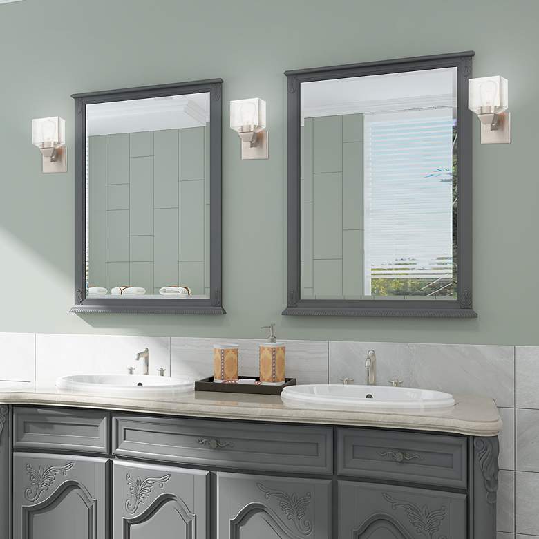 Image 7 Aragon 1 Light Brushed Nickel Wall Sconce more views