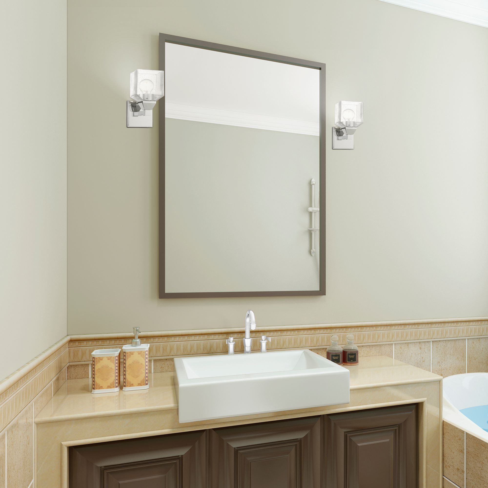 Aragon 1 Light Polished Chrome Wall Sconce