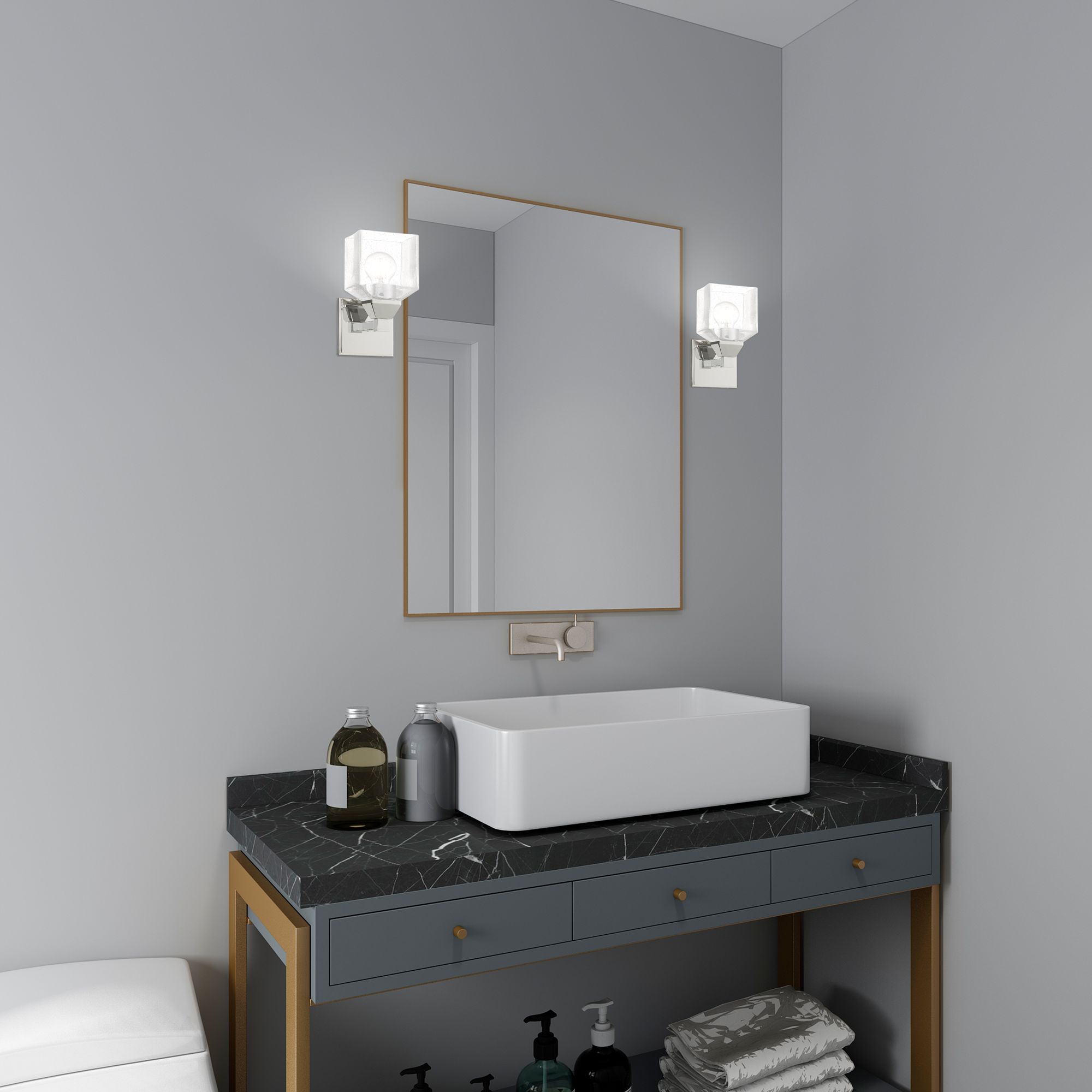 Aragon 1 Light Polished Chrome Wall Sconce