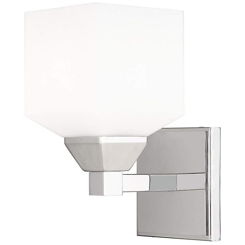 Image 1 Aragon 1 Light Polished Chrome Wall Sconce