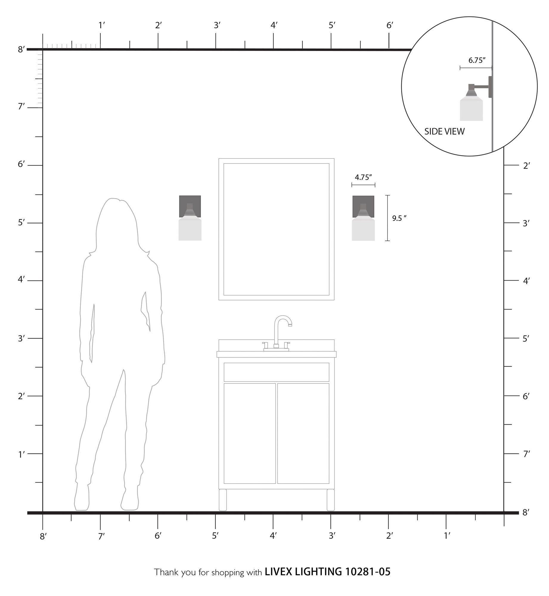 Aragon 1 Light Polished Chrome Wall Sconce