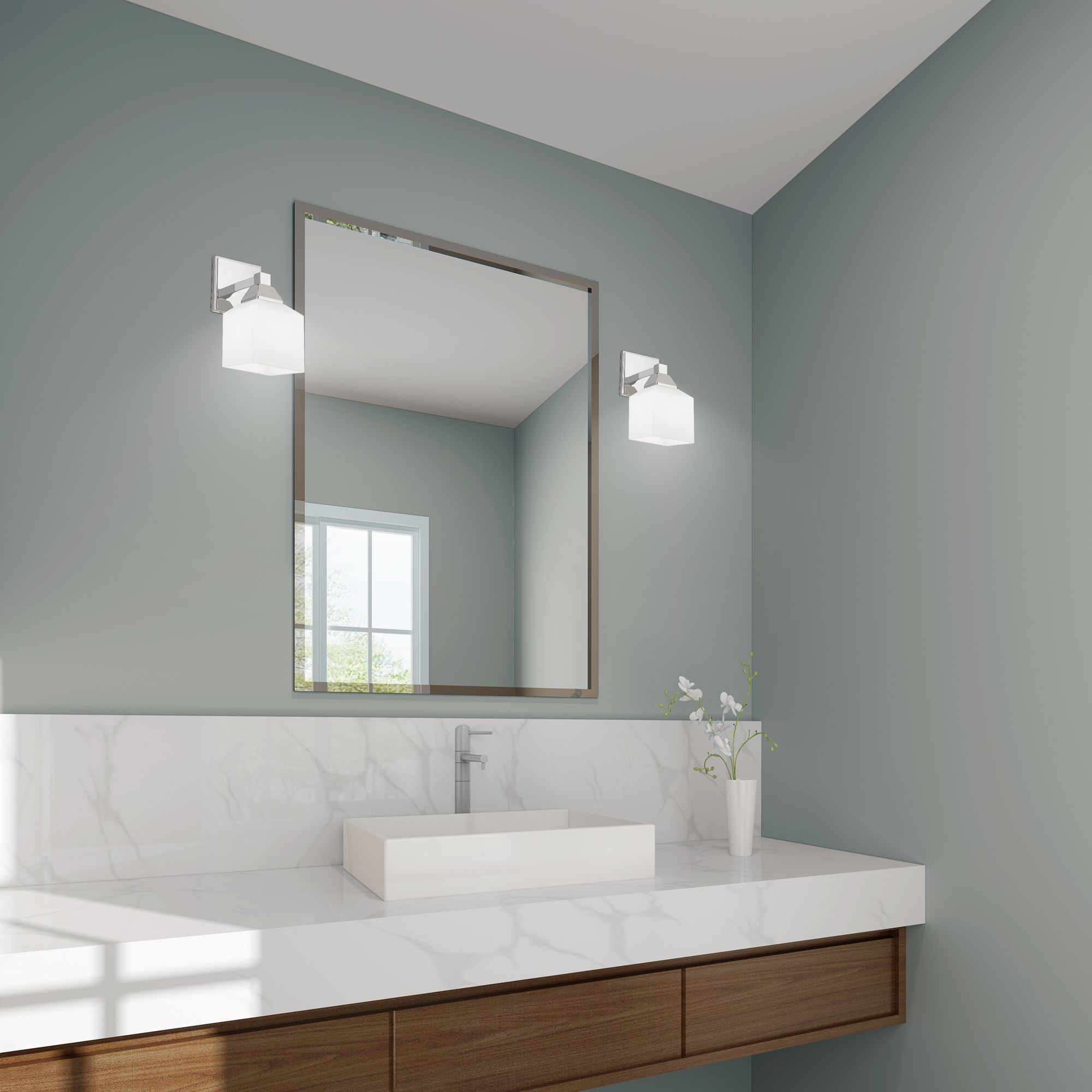 Aragon 1 Light Polished Chrome Wall Sconce