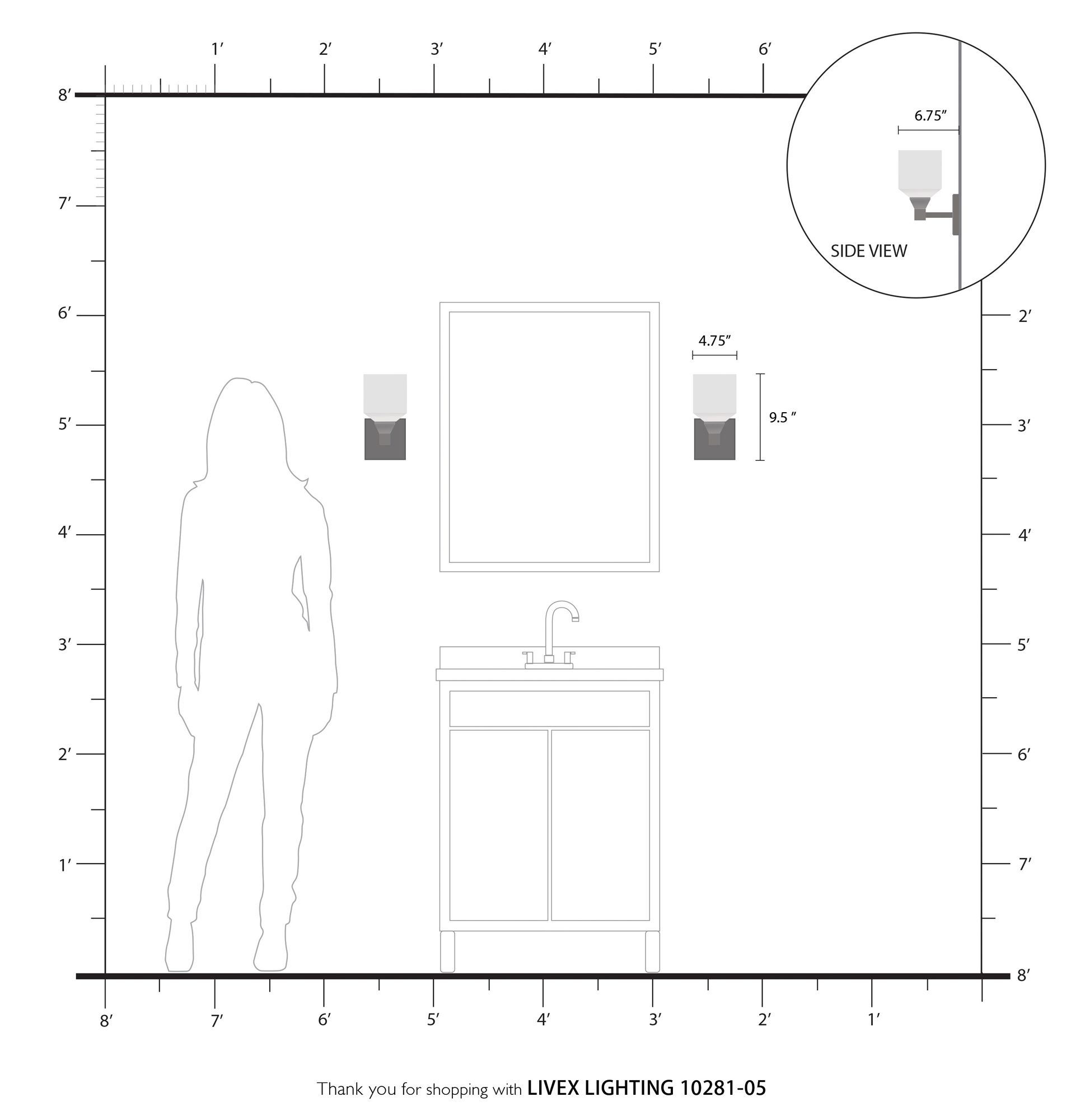 Aragon 1 Light Polished Chrome Wall Sconce